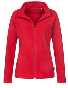 Stedman dámská fleecová bunda Fleece Jacke ST5100 Rot Scarlet Red XS