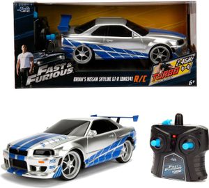 Jada Toys 253203018 - Fast & Furious Brian's Nissan Skyline GTR R/C, 1:24