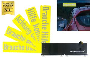 PKW-Hinweisschilder reflektierend Auto Pannenfächer Unfallhilfe Pannenhilfe