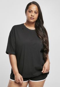 Dámské tričko Urban Classics Ladies Organic Oversized Pleat Tee black - XS