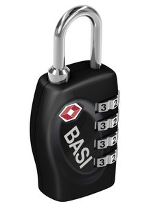 BASI - Kofferschloss - KS 630 TSA - Zinkdruckguss-Gehäuse - 31 mm - Schwarz - 6100-0630