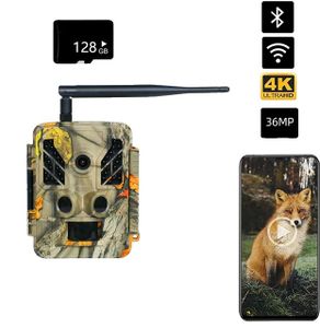 Outdoor Jagdkamera, 36MP Auflösung, WIFI-Verbindung, 36MP Hinzufügen von 128GB