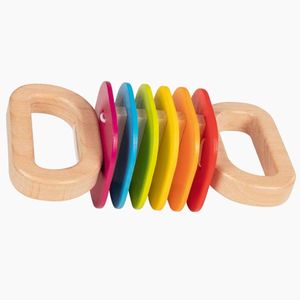 Goki Klapper Regenbogen Musikinstrument für Kinder 61885 Holzspielzeug NEU