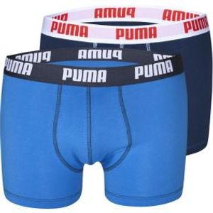 Boxerky PUMA Boxer 2-pack Black & Blue Černo-modrá M