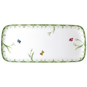Villeroy & Boch Farebný jarný tortový tanier obdĺžnikový 35x16 cm