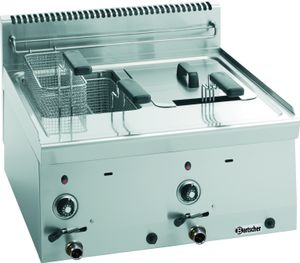 Bartscher Fritteuse Gas 600, B600, 2x8L