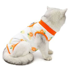 Katze Recovery Suit, Haustiere Schutz Kleidung, Atmungsaktiver Baumwoll Katzen-Erholungsanzug Anti-Lecken Katze Physiologische Kleidung für Katzen Abdominal Wunden Erholung Entwöhnung (M,L)(M, Stil 2)