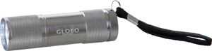 Globo Flashlight Taschenlampe Aluminium Silber metallic, 9xLED; 31903