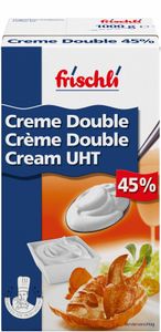Frischli Creme Double 45% Sahniger Rahm für maximalen Geschmack 1000g