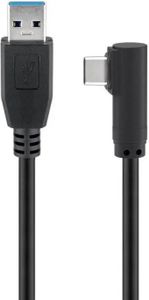 Microconnect USB3.1CA1A - Kabel USB (1 m, USB A, USB C, 3.0 (3.1 Gen 1), 5000 Mbit/s, Schwarz)