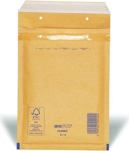 Arofol 2FVAF000063 Luftpolstertaschen Nummer 3, 10 Stück, 150x215 mm, braun