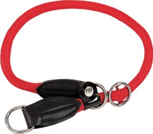 lionto Zugstopp-Halsband, Länge 45 cm, Durchmesser 1 cm, rot