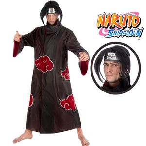 Itachi Deluxe Kostüm Naruto für Herren inkl. Perücke