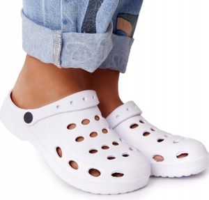 Damen Herren Kinder Clogs Schaum Schuhe Badeschuhe Gartenschuhe Agenda Weiß Gr.36