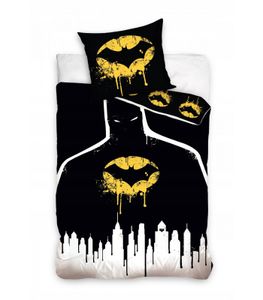 Carbotex Bettbezug Bettwäsche Set Batman Hero 140x200