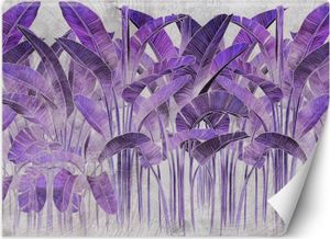 Vlies fototapete Lila Bananenblätter 400x280 cm Feeby Lila inkl. Kleber einfache Montage
