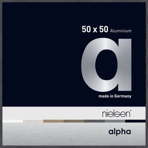 Nielsen Aluminium Bilderrahmen Alpha, 50x50 cm, Grau