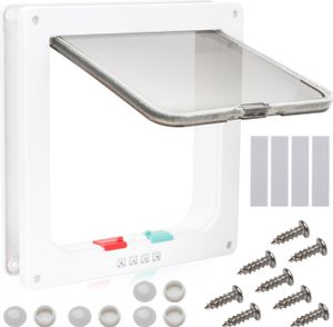 Wolketon Cat Door Katzenklappe 4 Wege Katzentuer fuer Kleine Hunde Haustierklappe Katzentuer Wolketon Cat Door Katzenklappe 4 Wege Katzentuer fuer Kleine Hunde Haustierklappe Katzentuer