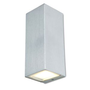 Lutec LED Außenwandleuchte Luca edelstahl IP44 Up- & Downlight
