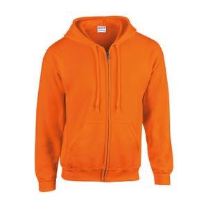 Gildan Herren Sweatjacke Heavy Blend™ Full Zip Hooded Sweatshirt 18600 Orange Safety Orange L