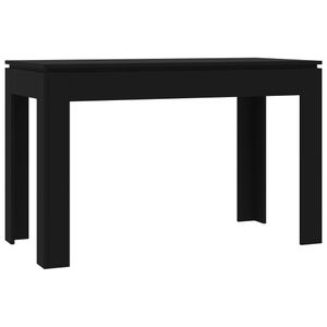 vidaXL Jedálenský stôl čierny 120x60x76 cm Materiál drevo