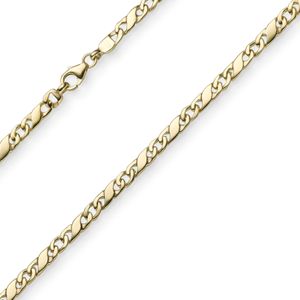 3,5mm Rockwellkette Kette Collier Halskette 585 Gold Gelbgold glänzend 60cm