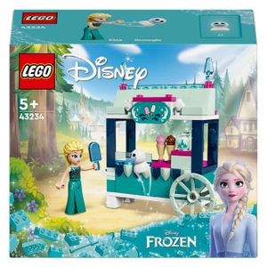 LEGO Disney Frozen Elsas Eisstand, Eiscreme-Spielzeug für Kinder mit Prinzessin Elsa-Puppe und Mini-Schneemann, Set zum Film Die Eiskönigin, spontanes Geschenk für Mädchen und Jungen ab 5 Jahren 43234