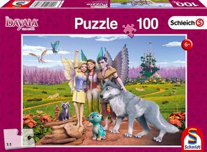 Schmidt Spiele Puzzle 56335 Land der Elfen und Drachen, Schleich-Bayala, Kinderpuzzle, 100 Teile, bunt