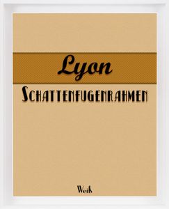 Schattenfugenrahmen Lyon - 60x140 cm, Weiß Matt Dekor