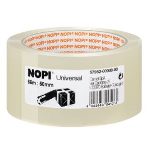 NOPI® Verpackungsklebeband Universal transparent 50 mm x 66 m