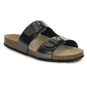 GEOX Sandalette BRIONIA, Glattleder, Beige, Damen