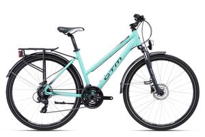 Hybrid Fahrrad Dame CTM 28" - MAXIMA 3.0 TREK - Tiffany (Große L)