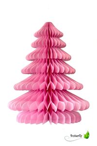 Papier Weihnachtsbaum 26cm, Farbauswahl:hellrosa 150
