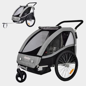 Tiggo VS 2 in 1 Kinderanhänger Fahrradanhänger Anhänger mit Buggy Set Jogger