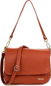 Vezze Palmare Tasche - aus hochwertigem italienischem Glattleder - perfekte Organisation mit 5 Taschen - abnehmbarem Riemen -  Orange