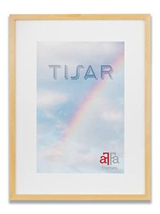 aFFa frames, Tisar, Bilderrahmen aus Holz, Rechteckig, mit Acrylglasfront, Beige, 50x70 cm