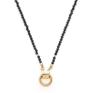 Leonardo 022286 Damen-Halskette 70 Pippa Clip&Mix Schwarz/Gold
