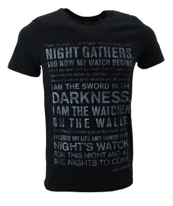 gozoo Game of Thrones Herren T-SHIRT schwarz Baumwolle Freizeit TShirt Shirt, Größe:S
