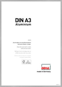DEHA Aluminium Bilderrahmen Tribeca, 29,7x42 cm (A3), Struktur Silber Matt
