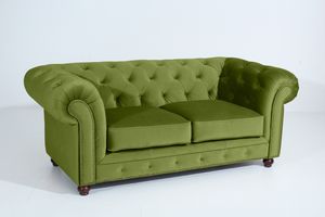 Max Winzer Orleans Sofa 2-Sitzer - Farbe: oliv - Maße: 196 cm x 100 cm x 77 cm; 2911-2100-2044229-F07