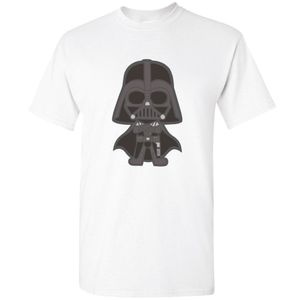 Darth Vader - Star Wars - Darth Vader Cartoon Print T-Shirt, XXL, weiss