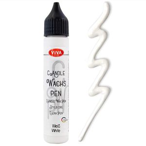 ViVA DECOR Candle Wachs Pen 28 ml weiß