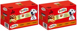 FROLIC Beutel Multi Pack 5 Fresh Packs mit Geflügel, Gemüse und Reis 2 x 5x1,5kg