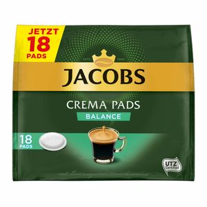 Jacobs Crema Pads Balance | 18 Senseo kompatible Pads 118 g