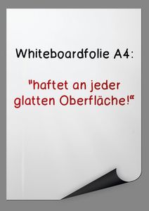 TimeTEX Whiteboard-Folie A4, selbsthaftend, 5 Stück