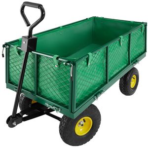 ručný vozík tectake max. 550 kg - zelený
