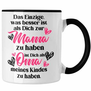 Trendation - Mutter Geschenk Mama Tasse Muttertag Muttertagsgeschenk Mama Tasse Spruch Kaffeetasse Spruch (Schwarz)