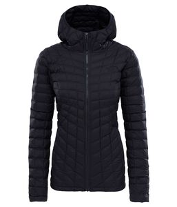 The North Face Thermoball Hoodie Jacke Damen tnf black matte Größe XS