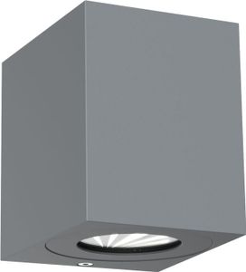 Canto Kubi Wandleuchte Eckig Outdoor Grau