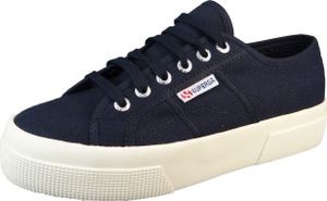 Superga 2740 Platform Bawełna damskie buty sportowe w kolorze granatowym